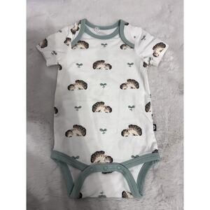 Adorable Kyte Baby Hedgehog Print Bodysuit - 0-3 Months New